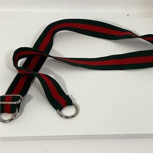 Green and Red Stripe Belt
